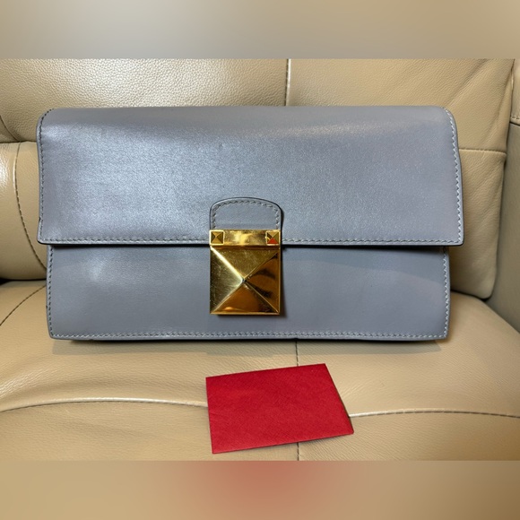 Valentino Garavani Handbags - Valentino one stud box leather clutch bag